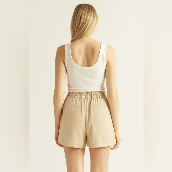 Elizabeth and James Easy Shorts High Waist Tan sz XS - Picture 2 of 6